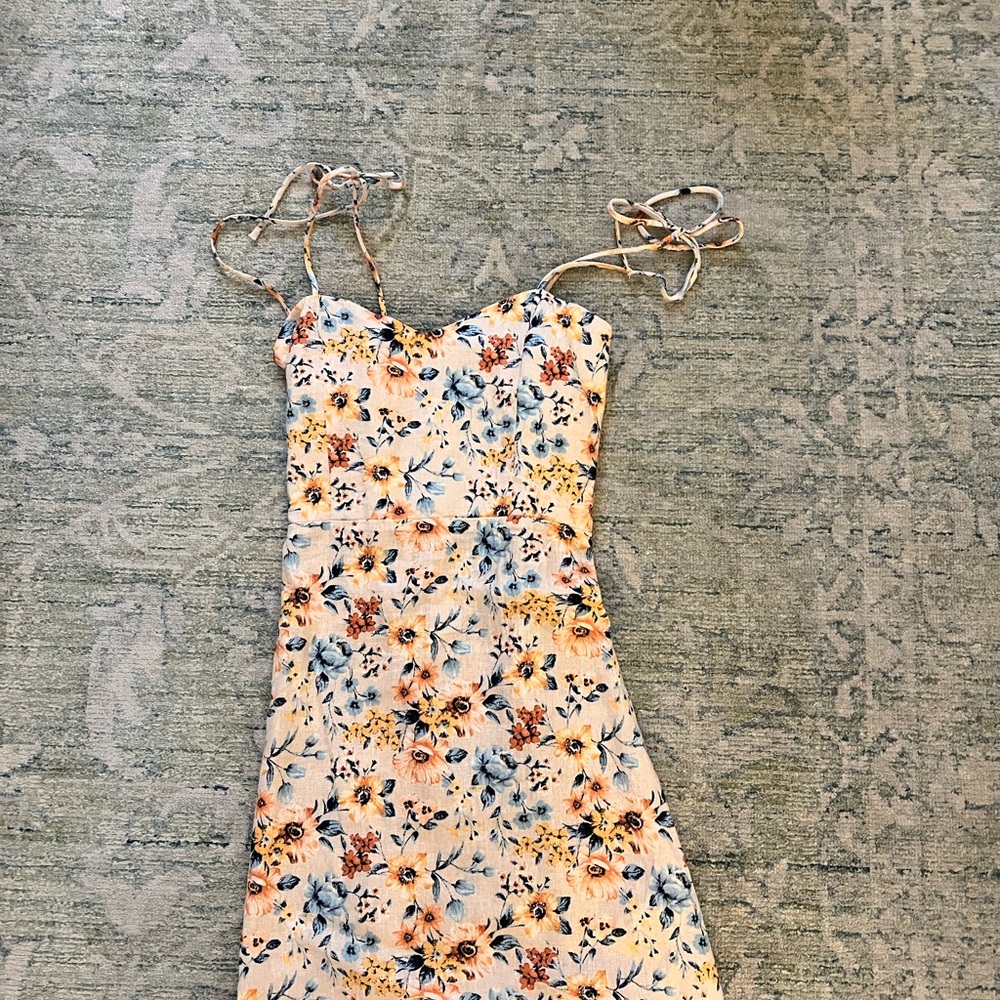 Floral Spaghetti Strap Dress